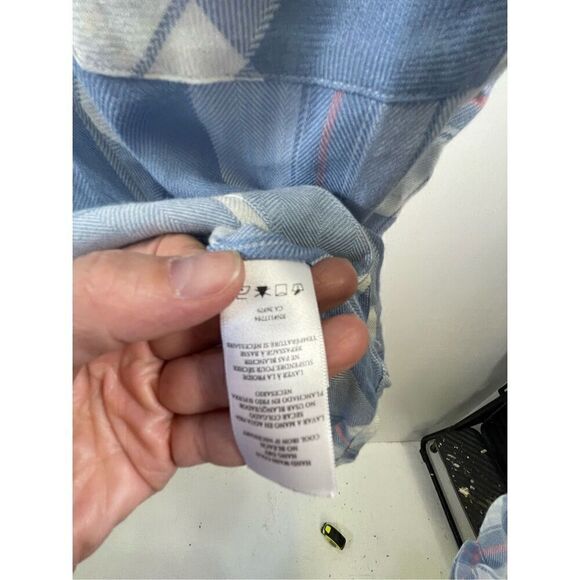 Rails Hunter Blue Lake Coral Buttoned Down Shirt Size S - Picture 8 of 10